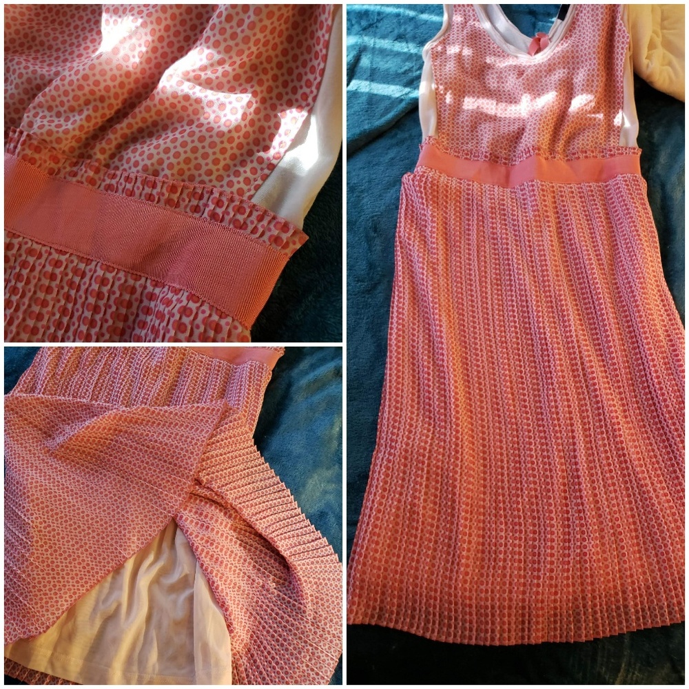 Mango suit chiffon pleated sundress